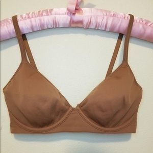 Tan unlined cuup style bra 32d